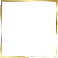 Gold square frames brush. Design elements