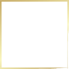 Gold square frames brush. Design elements