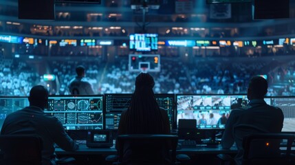 Intensive Data Analysis in a Basketball Analytics Team Control Room
