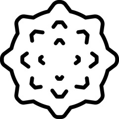Massage ball icon outline vector