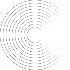 Circle lines gradient. Creative design