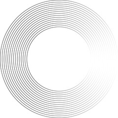 Circle lines gradient. Creative design