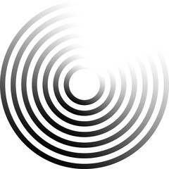 Circle lines gradient. Creative design