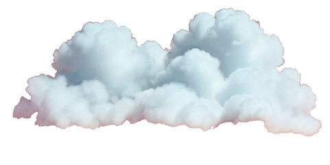 Vector realistic white soft cutout clean cumulus cloudscape cut out specials fog on transparent background.
