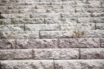 福島県いわき市三﨑公園の石畳の階段。