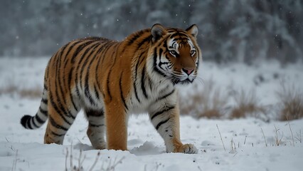 Majestic Beasts in a Winter Wonderland