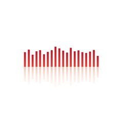 red equalizer design, music background