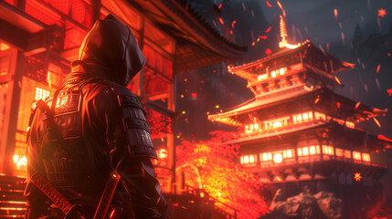Fototapeta premium Japanese Ninja