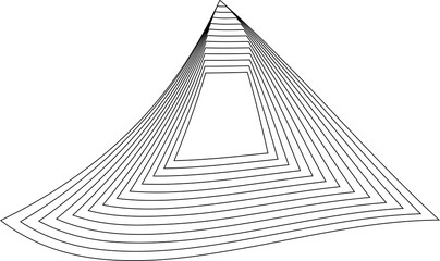 Distorted square pattern. Design elements