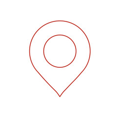 map pointer with red pin icon