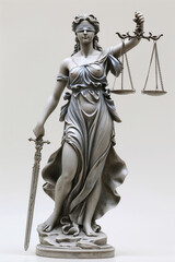 Statue of Lady Justice Justicia