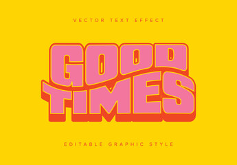 Bright and Wavy Text Effect Mockup