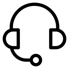 support line icon isolated on white background