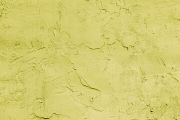 Yellow plaster texture. Abstract construction design background.
