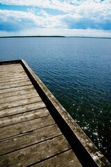 Fototapeta premium Pier Overlooking Lake