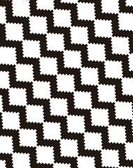 Black and white Seamless Swatch Pattern Vector Illustration. Vector Format 