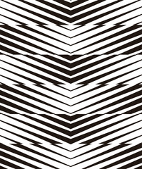 black and white seamless pattern arrows shape. Vector Format Illustration 