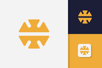 wm logo design vector template