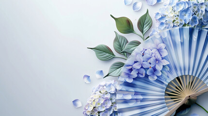 Cool wallpaper of hydrangea and summer fan