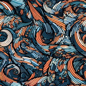 Seamless distorted abstract geometric pattern, wallpaper design. Generative ai