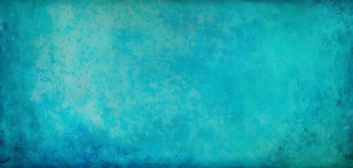 Abstract blue background pattern in grunge texture design, blue green and turquoise colors in mottled grungy painted illustration 