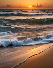 sunset on the beach