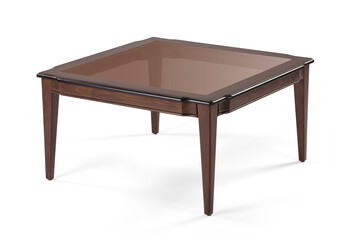 classic coffee table isolated on white background .