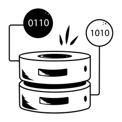 Here’s a doodle icon of database code 