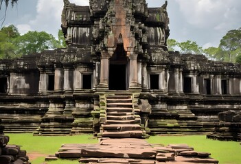 Fototapeta premium A view of the Angkor Temples in Cambodia