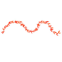 red ribbon on white background