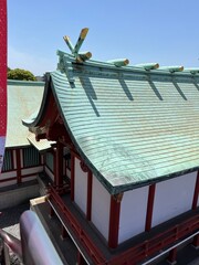 Anamori Inari Shrine (Ota Ward, Tokyo) JAPAN temple roof