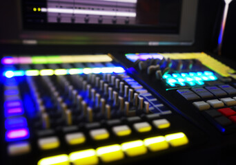 Neon colors and great vibes at the DJ music fest.