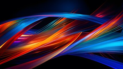 abstract dark background with glowing lines