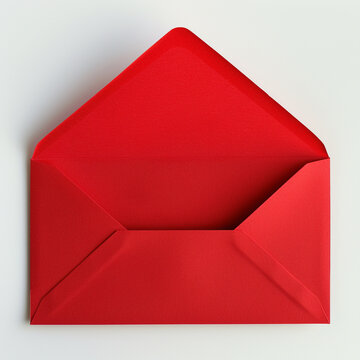 red envelope on a white background