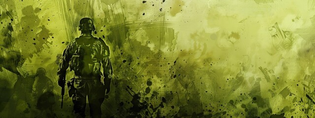 abstract grunge green army background. background texture with dark green