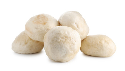 Delicious chinese steamed buns isolated on white
