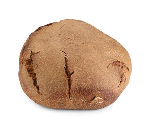 Freshly baked sourdough bread isolated on white