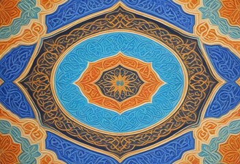 Oil painting A symmetrical geometric design remini (70)