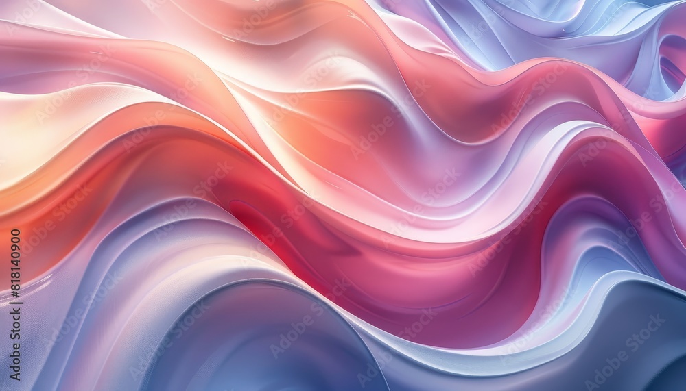 Canvas Prints a colorful wave with pink and blue colors by ai generated image