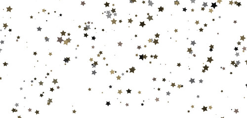 Heavenly Showers: 3D Gold Stars Rain Illustration Transcends Imagination