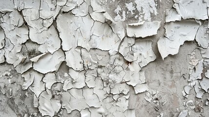 Ancient wall crumbles with chipped paint.