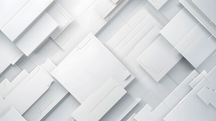 Abstract grey and white tech geometric corporate design background