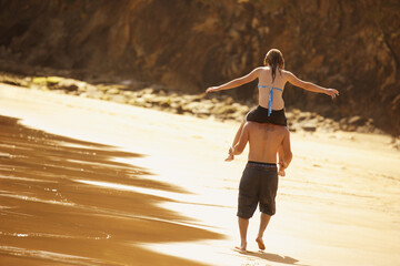 Playing On The Beach