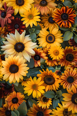 Showcasing Variety of Sunflower Types: A Celebration of Small and Radiant Blooms