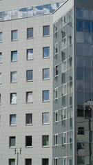 Multi-storey, white, modern building in Minsk