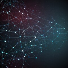 Template for science and technology presentation. Plexus style background Design.