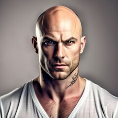 Obraz premium portrait of a human white backgorund