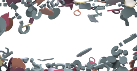 Abstract virtual postal envelopes sketch on blurry office buildings background, e-mail and marketing