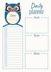 Daily Planner. To do list. Vector illustration