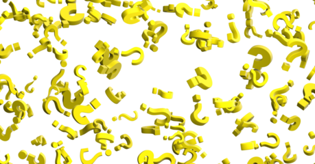 question marks, original 3d illustration